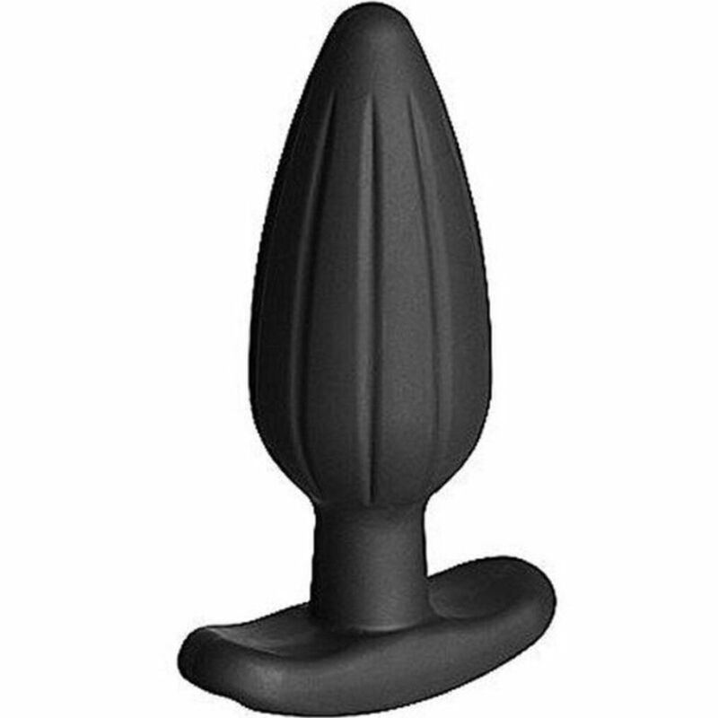 Electrastim silicone noir rocker butt plug grande