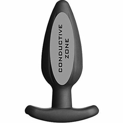 Electrastim silicone noir rocker butt plug grande