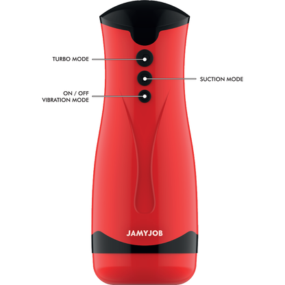 Masturbateur masculin Dameron Jamyjob Rouge/Noir