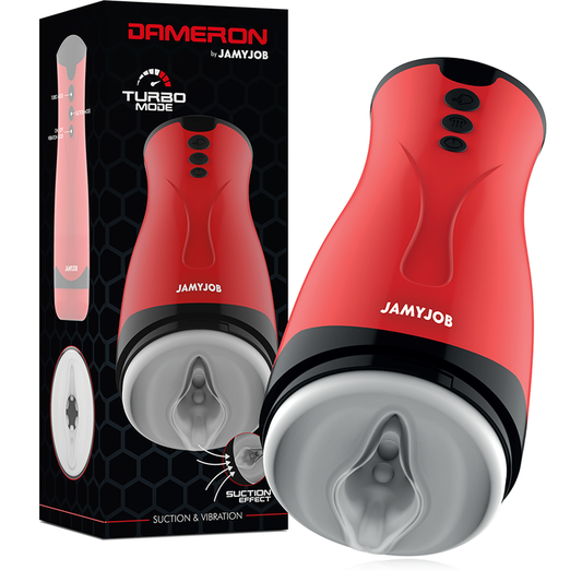 Masturbateur masculin Dameron Jamyjob Rouge/Noir