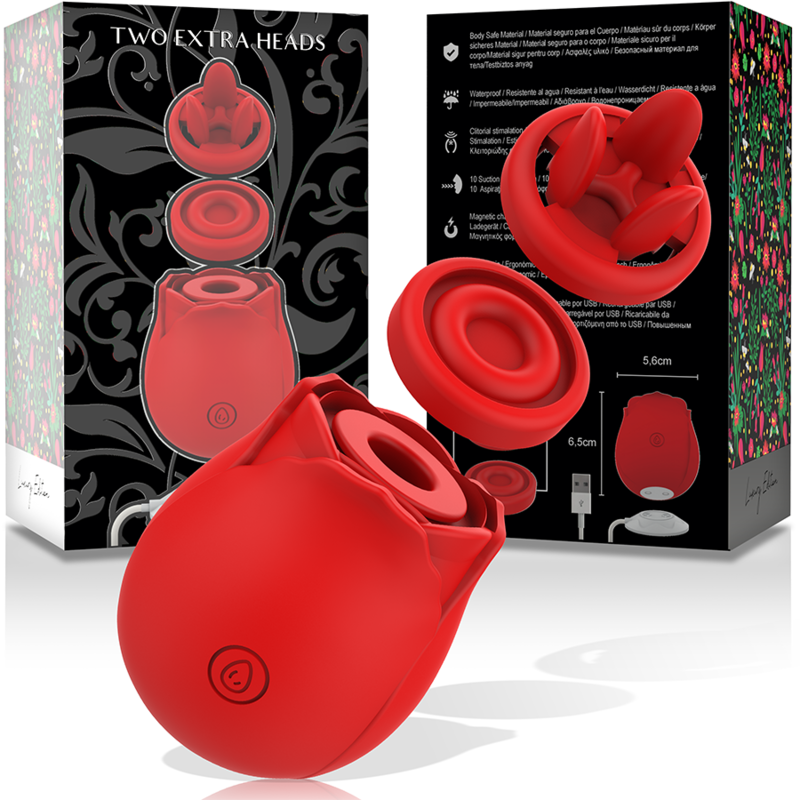 Suce clitoris Mia deux têtes supplémentaires rouge