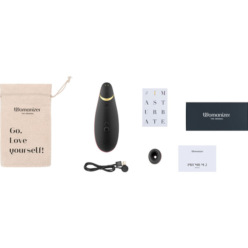 Sucette clitoridienne Womanizer Premium 2 noir