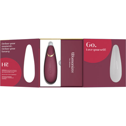 Sucette clitoridienne Womanizer Premium 2 bordeaux