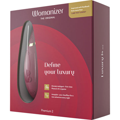 Sucette clitoridienne Womanizer Premium 2 bordeaux