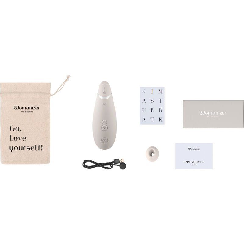 Succhia clitoride Womanizer Premium 2 grigio