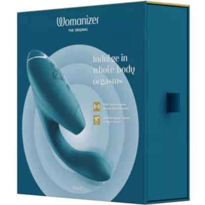 Succhia clitoride multiuso Womanizer Duo 2 Blu Petrolio