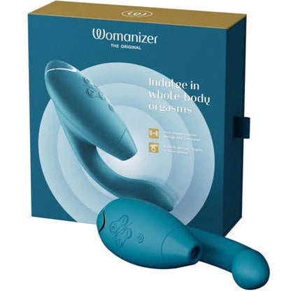 Succhia clitoride multiuso Womanizer Duo 2 Blu Petrolio