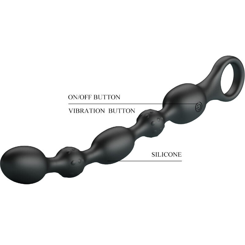 Pretty love - van anal beads 10 vibrazioni in silicone ricaricabile
