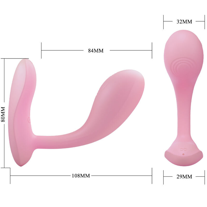 Pretty love - baird g-spot 12 impostazioni di vibrazione app rosa ricaricabile
