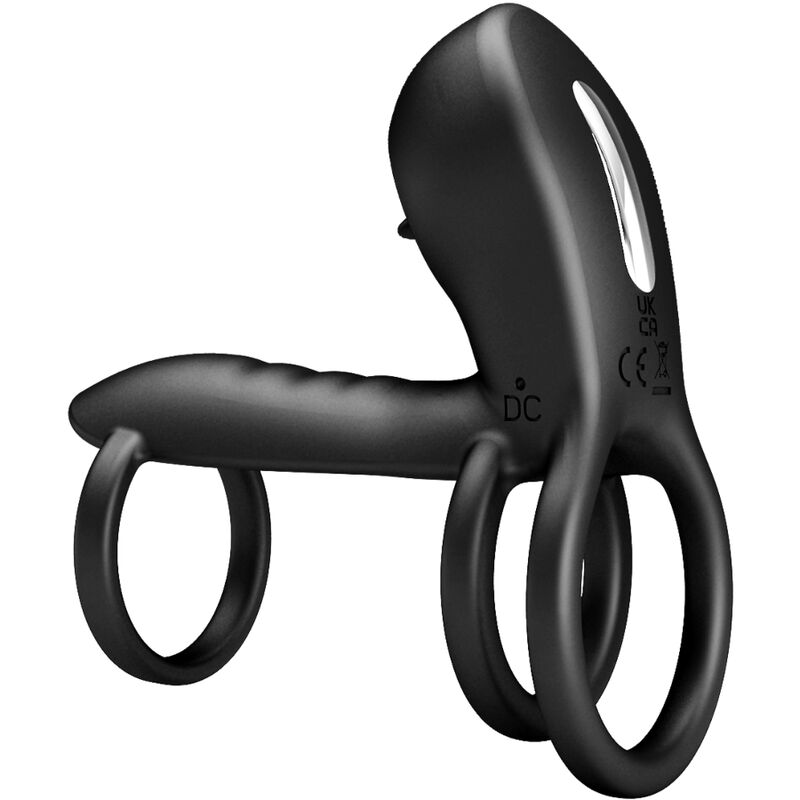 Pretty love - jammy penis sling 12 impostazioni di vibrazione e leccatura in silicone ricaricabile