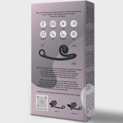 Vibratore curva snail vibe nero