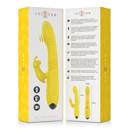 Vibromasseur lapin multi-usage Intense fun Toki jaune up & down