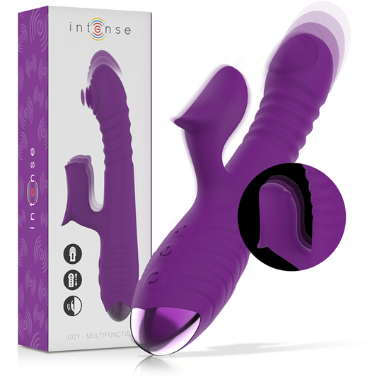 Vibratore rabbit multiuso Intense fun Iggy viola up & down
