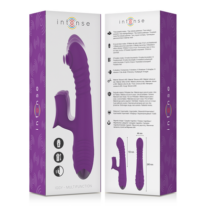 Vibratore rabbit multiuso Intense fun Iggy viola up & down