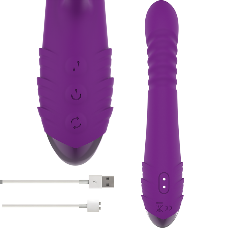 Vibratore rabbit multiuso Intense fun Iggy viola up & down