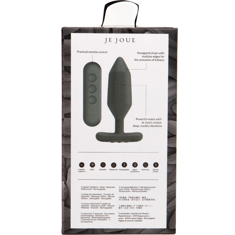 Je joue - plug anale in onice nero vibrante