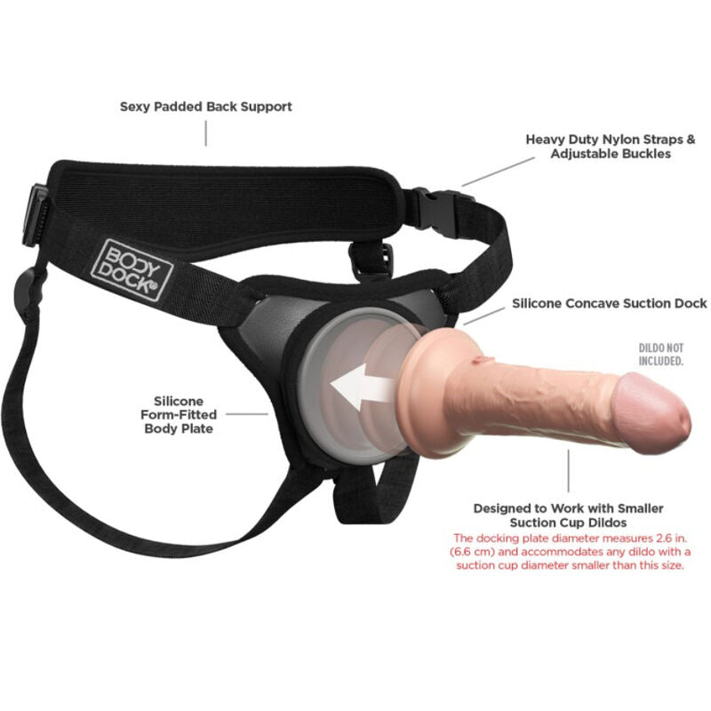 Pipedream - mini imbracatura body dock elite