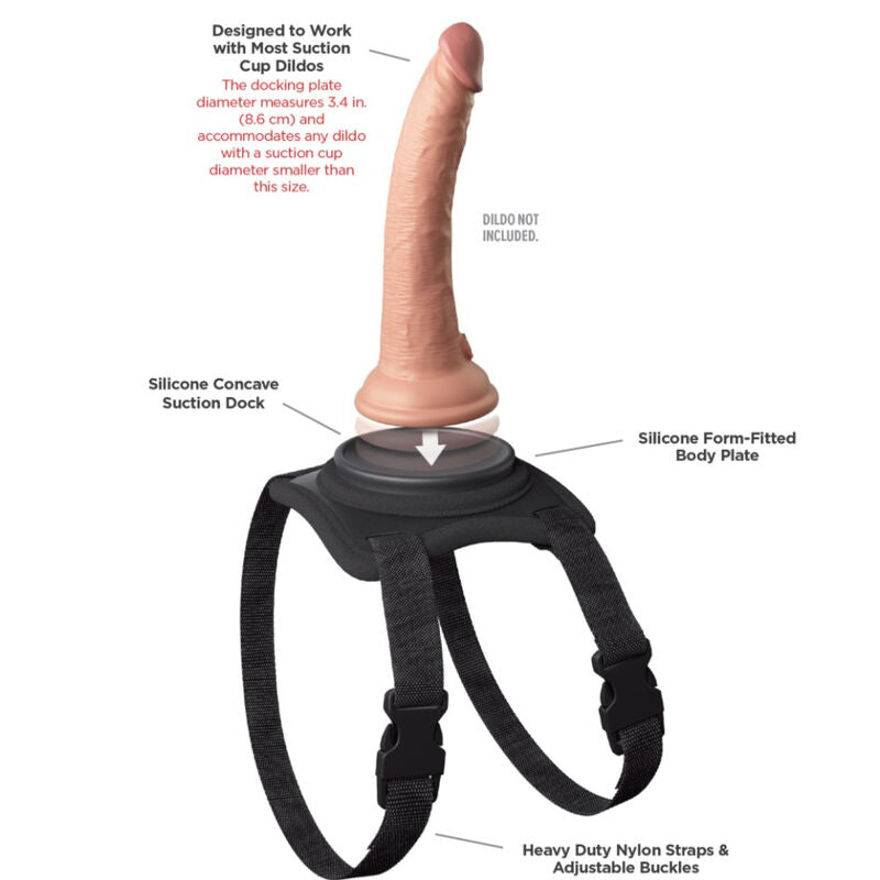 Pipedream - imbracatura body dock con cinghia lavabile