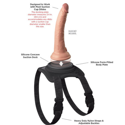 Pipedream - imbracatura body dock con cinghia lavabile