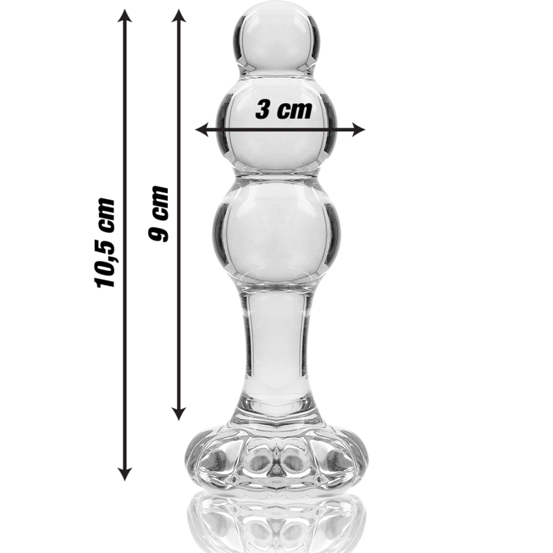 Nebula series by ibiza - modello 1 tappo vetro borosilicato trasparente 10.5 cm -o- 3 cm