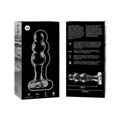 Nebula series by ibiza - modello 1 tappo vetro borosilicato trasparente 10.5 cm -o- 3 cm