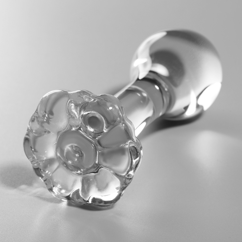 Nebula series by ibiza - modello 2 plug anale vetro borosilicato trasparente 11 cm -o- 3.5 cm