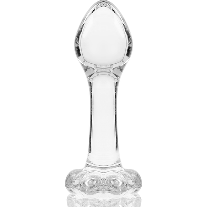 Nebula series by ibiza - modello 2 plug anale vetro borosilicato trasparente 11 cm -o- 3.5 cm