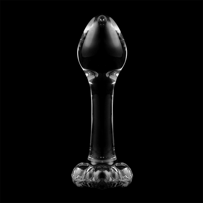 Nebula series by ibiza - modello 2 plug anale vetro borosilicato trasparente 11 cm -o- 3.5 cm
