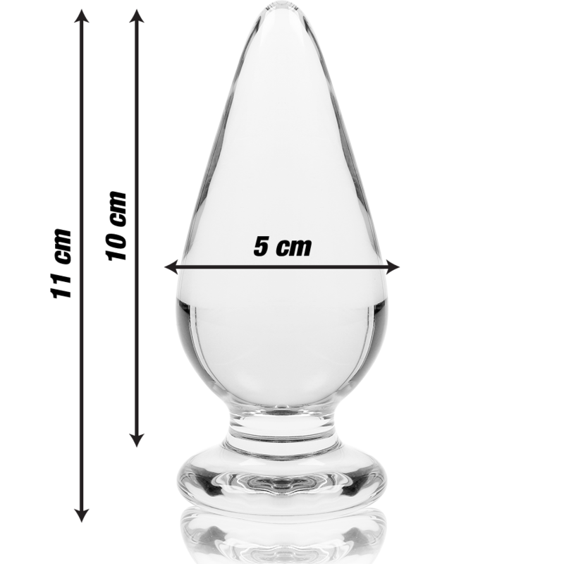 Nebula series by ibiza - modello 4 plug anale vetro borosilicato trasparente 11 cm -o- 5 cm