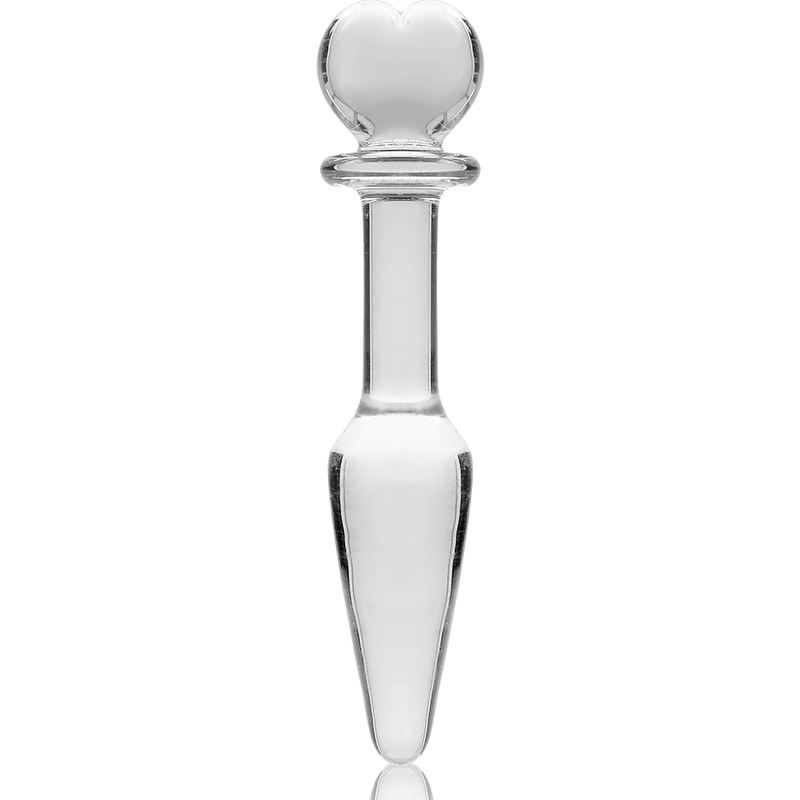Nebula series by ibiza - modello 7 plug anale vetro borosilicato trasparente 13.5 cm -o- 3 cm