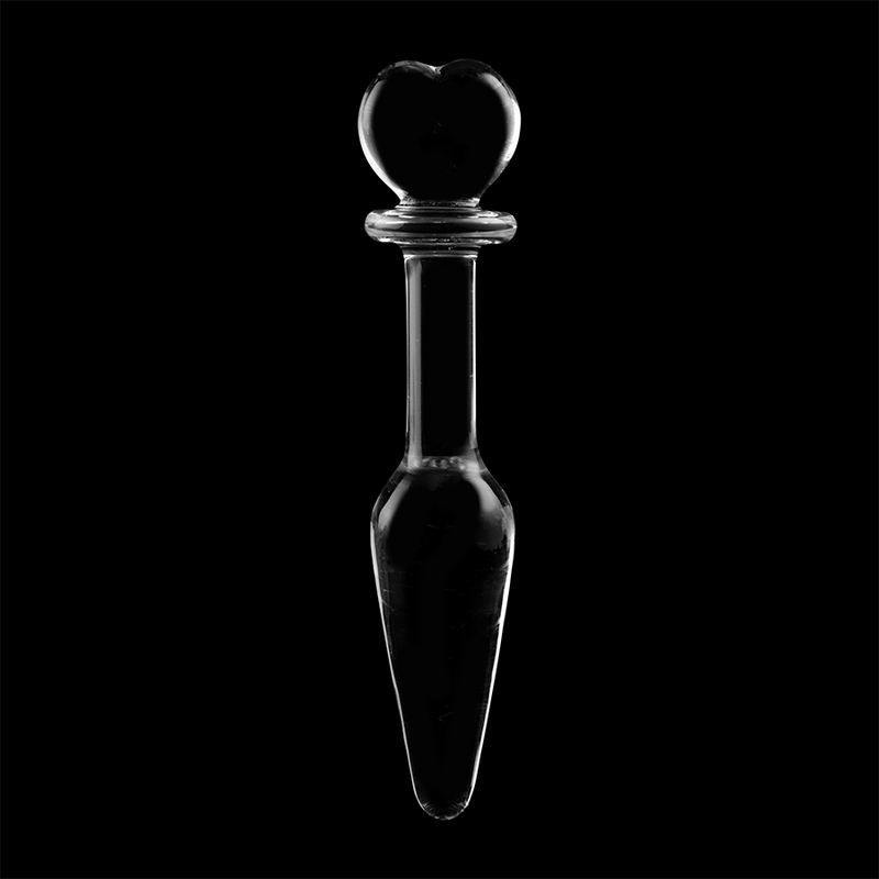 Nebula series by ibiza - modello 7 plug anale vetro borosilicato trasparente 13.5 cm -o- 3 cm