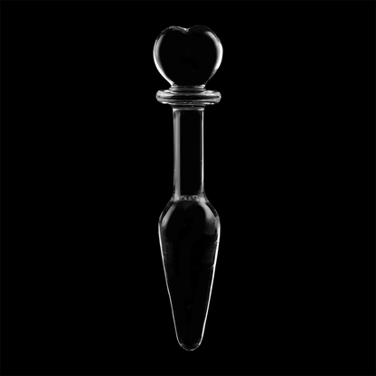 Nebula series by ibiza - modello 7 plug anale vetro borosilicato trasparente 13.5 cm -o- 3 cm
