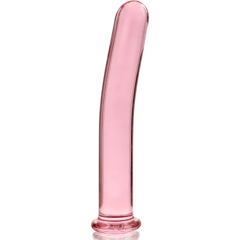 Nebula series by ibiza - modello 9 dildo in vetro borosilicato rosa 15.5 cm -o- 2.5 cm