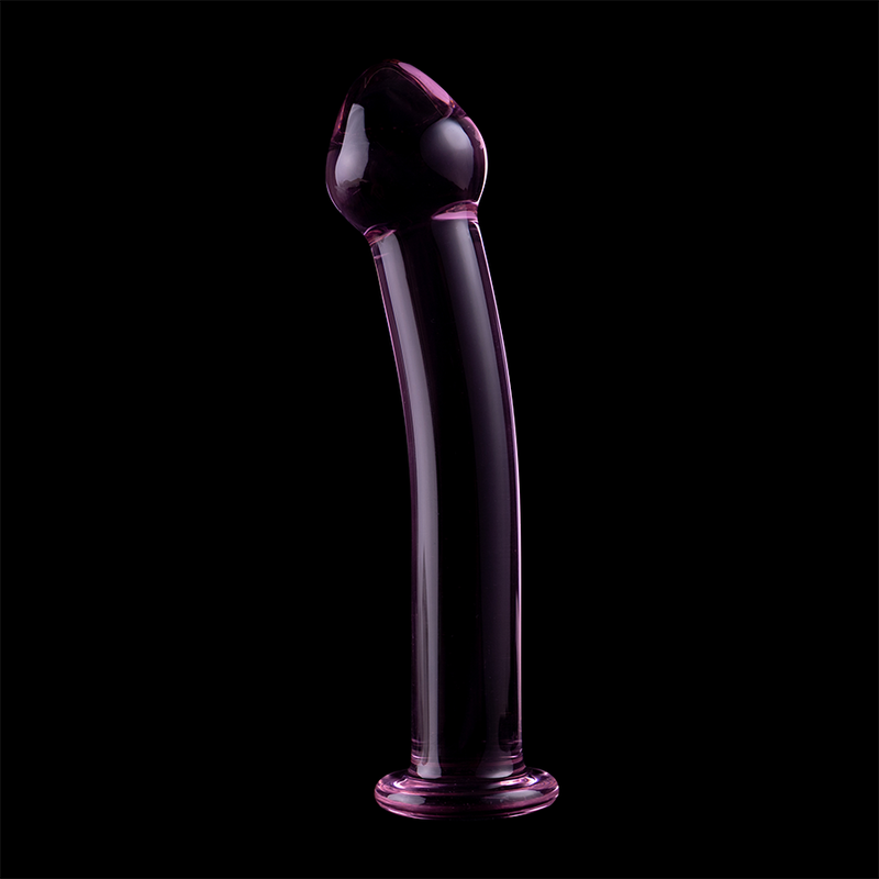Nebula series by ibiza - modello 11 dildo in vetro borosilicato rosa 16 cm -o- 3 cm