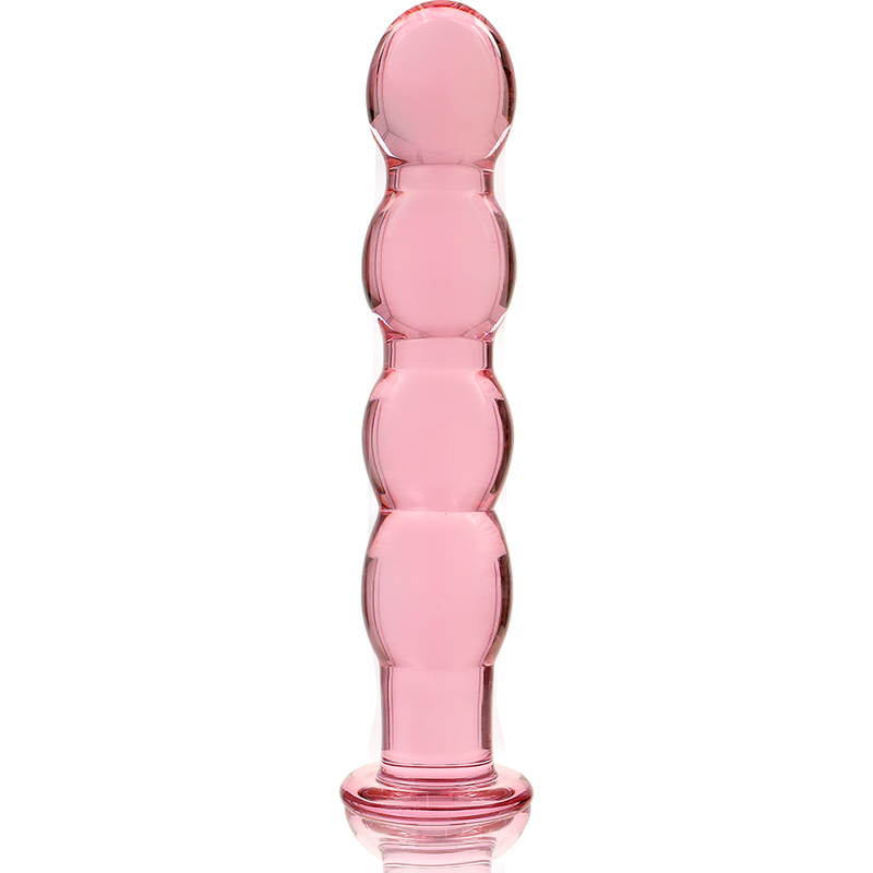 Nebula series by ibiza - modello 10 dildo in vetro borosilicato rosa 16.5 cm -o- 3.5 cm