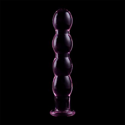 Nebula series by ibiza - modello 10 dildo in vetro borosilicato rosa 16.5 cm -o- 3.5 cm