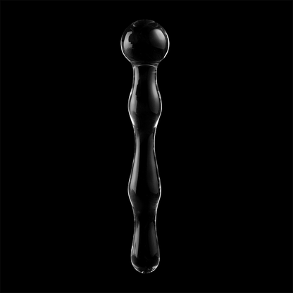 Nebula series by ibiza - modello 13 dildo in vetro borosilicato trasparente 18 cm -o- 3.5 cm