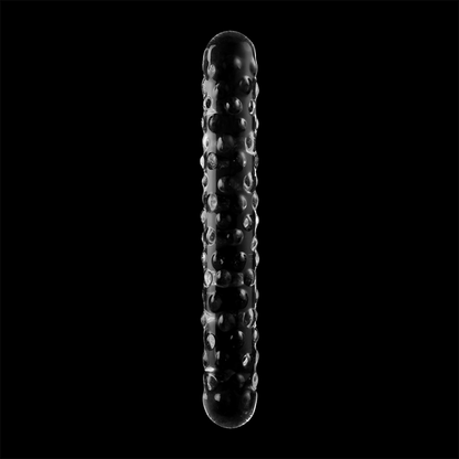 Nebula series by ibiza - modello 15 dildo in vetro borosilicato trasparente 18.5 cm -o- 3 cm