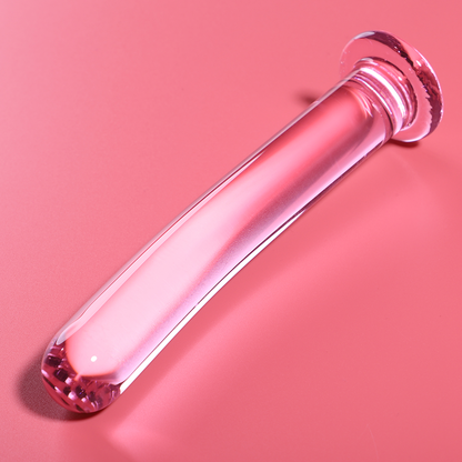 Nebula series by ibiza - modello 17 dildo in vetro borosilicato rosa 18.5 cm -o- 3 cm