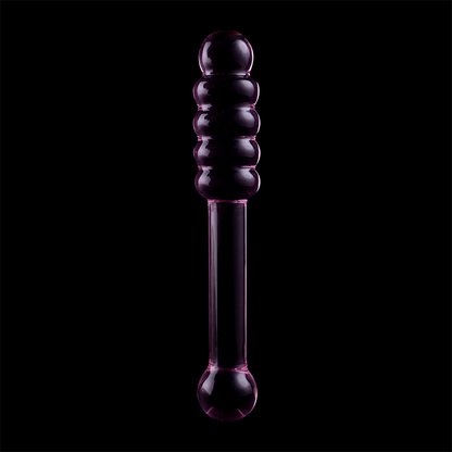 Nebula series by ibiza - modello 20 dildo in vetro borosilicato rosa 20.5 cm -o- 3 cm