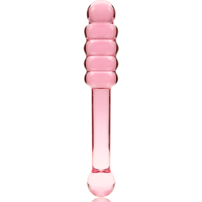 Nebula series by ibiza - modello 20 dildo in vetro borosilicato rosa 20.5 cm -o- 3 cm