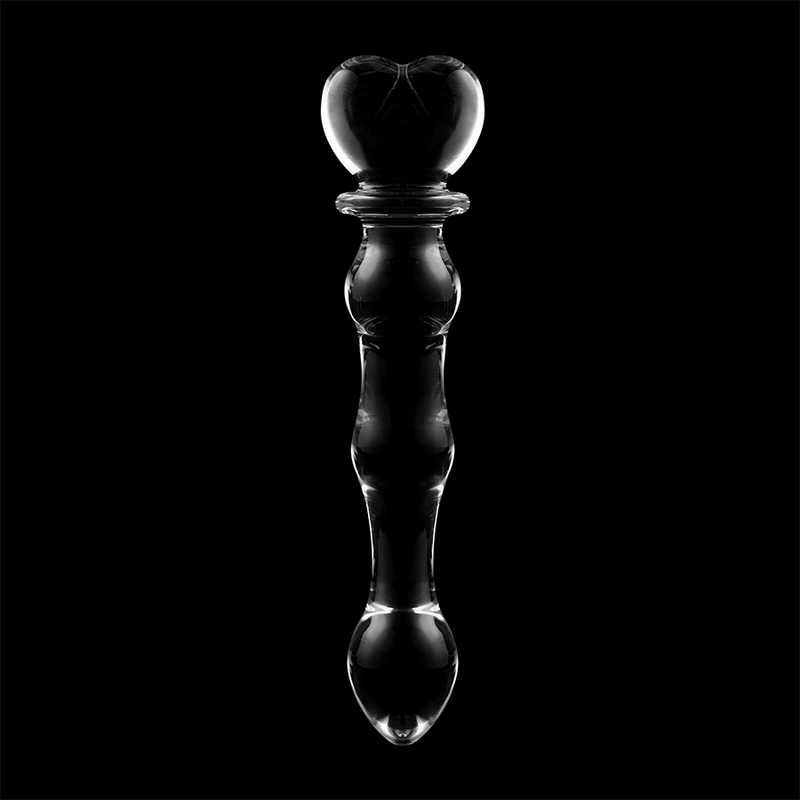 Nebula series by ibiza - modello 21 dildo in vetro borosilicato trasparente 20.5 cm -o- 3.5 cm