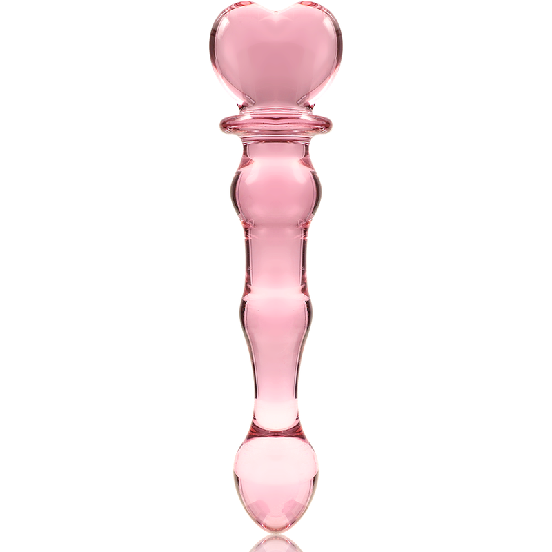 Nebula series by ibiza - modello 21 dildo in vetro borosilicato rosa 20.5 cm -o- 3.5 cm