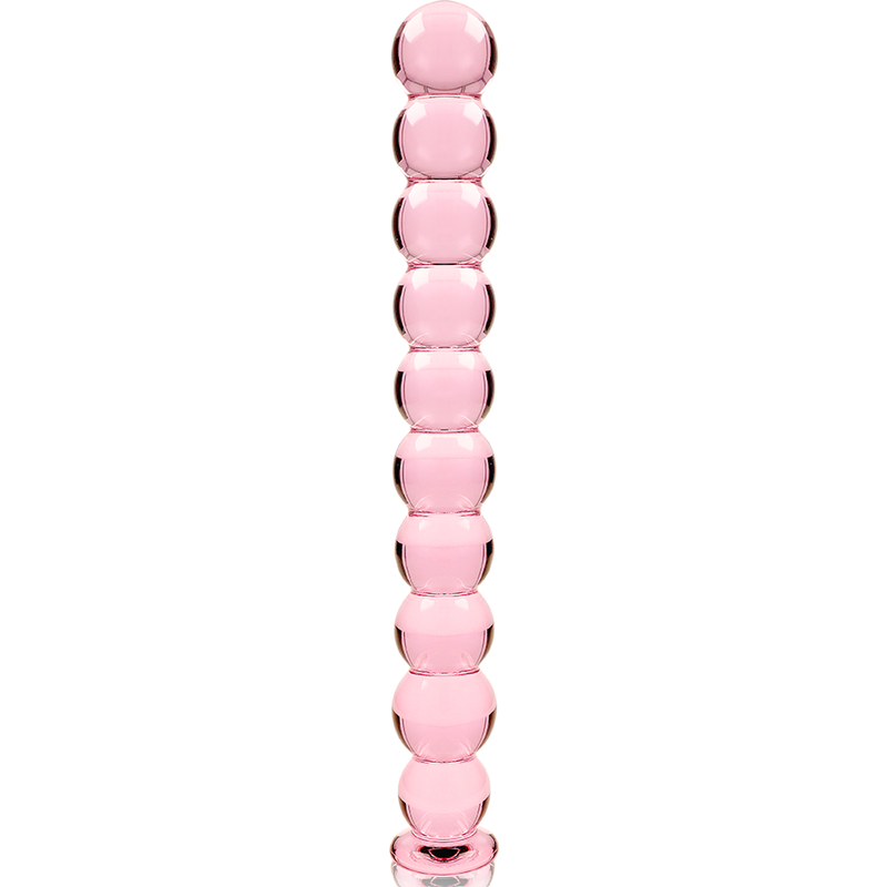 Nebula series by ibiza - modello 22 dildo in vetro borosilicato rosa 21.5 cm -o- 2.5 cm
