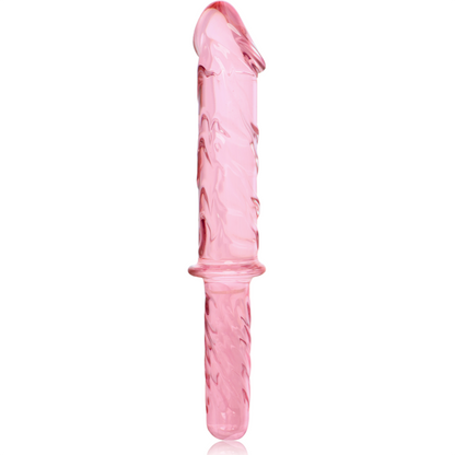 Nebula series by ibiza - modello 24 dildo in vetro borosilicato rosa 28.5 cm -o- 5 cm