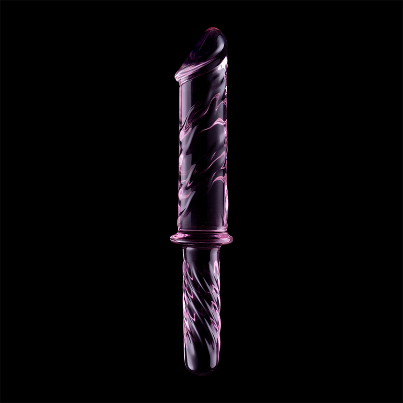 Nebula series by ibiza - modello 24 dildo in vetro borosilicato rosa 28.5 cm -o- 5 cm