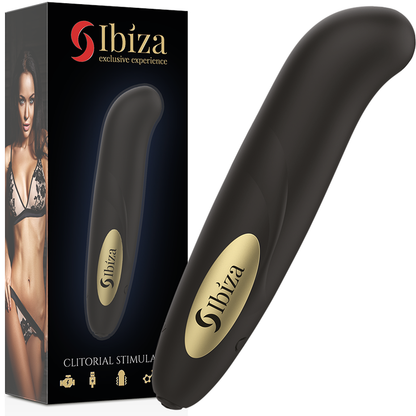Ibiza - stimolatore clitoride caricatore usb 10 modalit vibrazione dorato 13 x 2,9