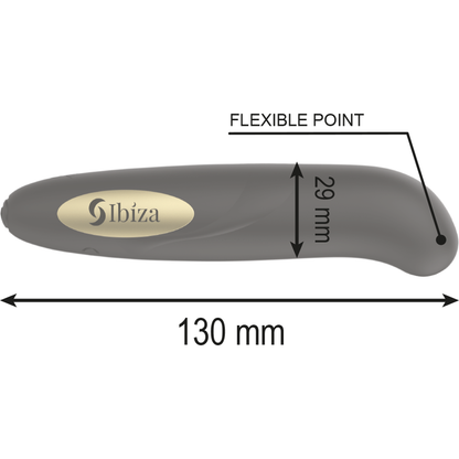 Ibiza - stimolatore clitoride caricatore usb 10 modalit vibrazione dorato 13 x 2,9
