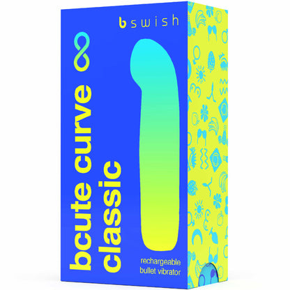 B SWISH - BCUTE CURVE INFINITE CLASSIQUE VIBRATEUR RECHARGEABLE EN SILICONE BLEU