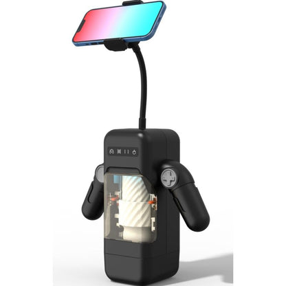 Game cup - masturbateur masculin avec fonction vibrante et chauffante avec support pour téléphone portable - noir